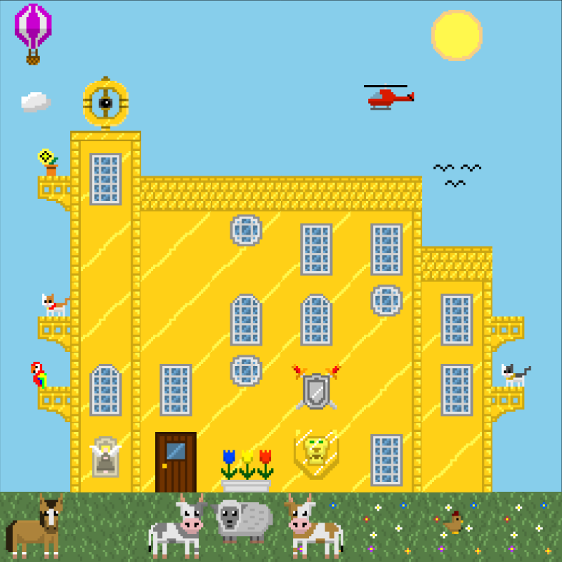 2D Mansion #552 static NFT preview