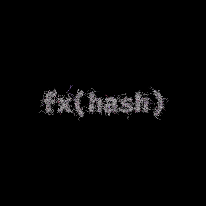 FXHASH Logo with Features #401 static token preview