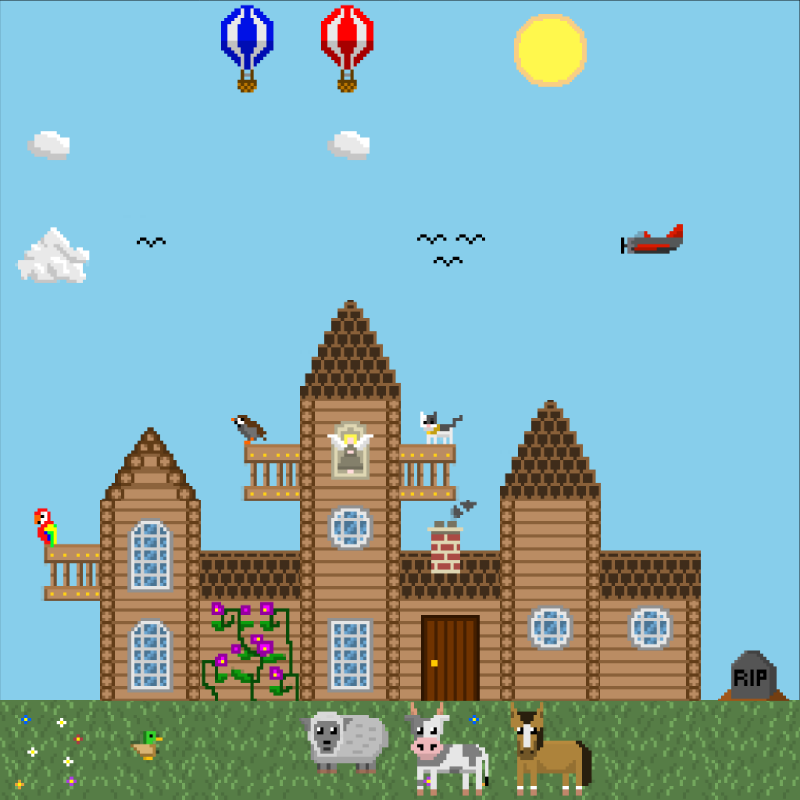 2D Mansion #364 static NFT preview