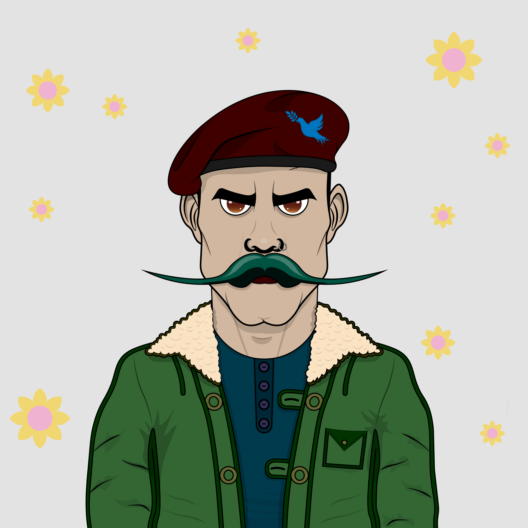 Mustachioed #194 static token preview