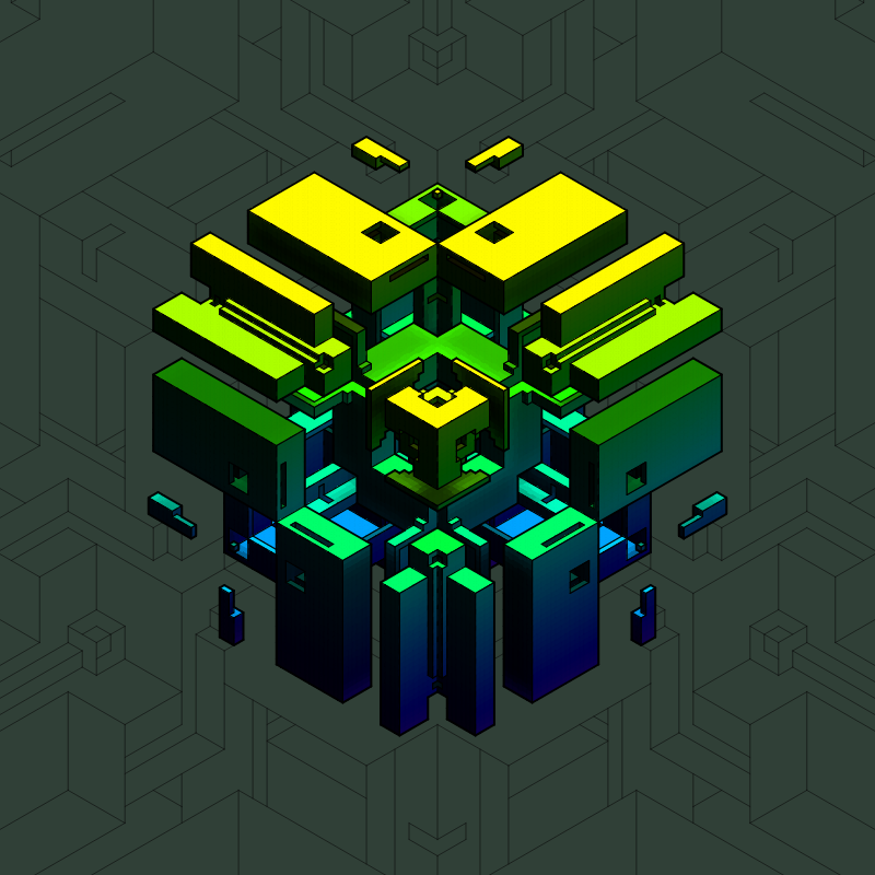 Isofrag generator series I #390 static NFT preview