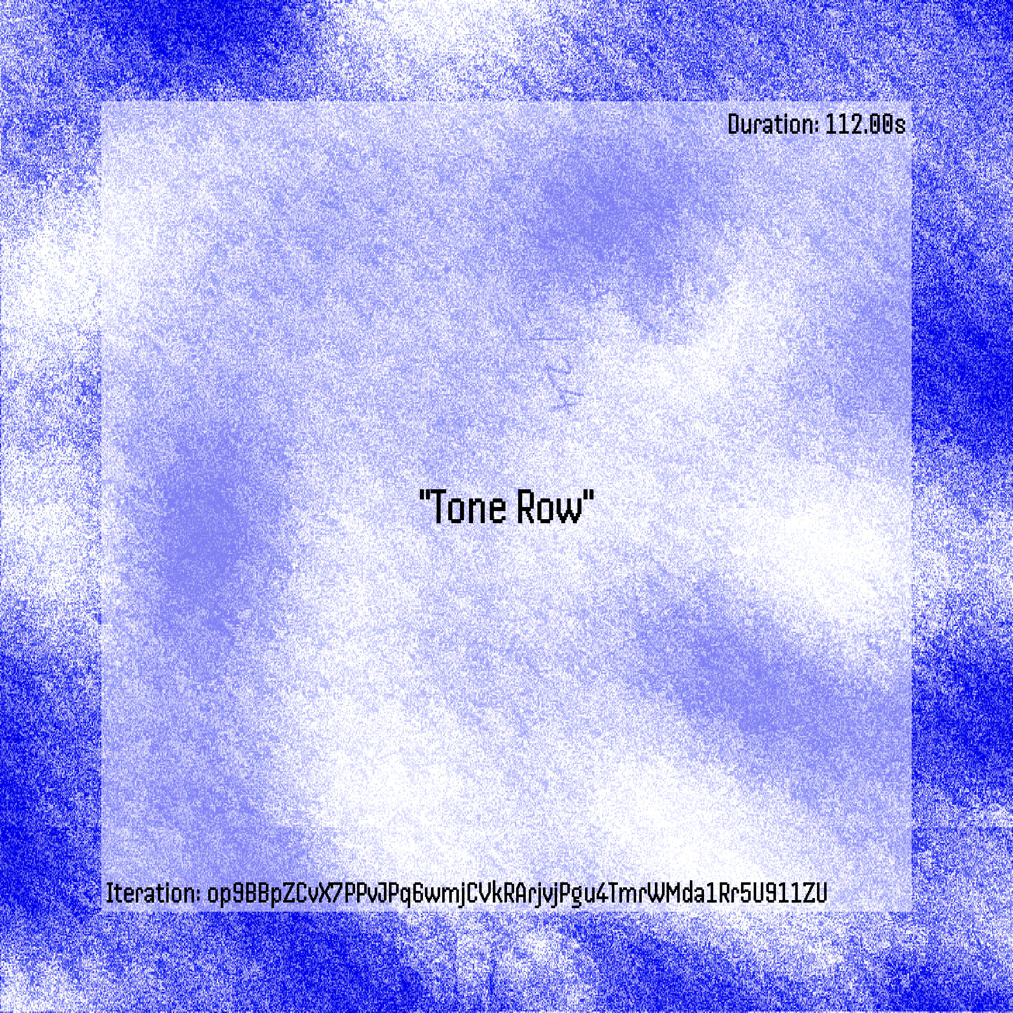 Tone Row #73 static NFT preview