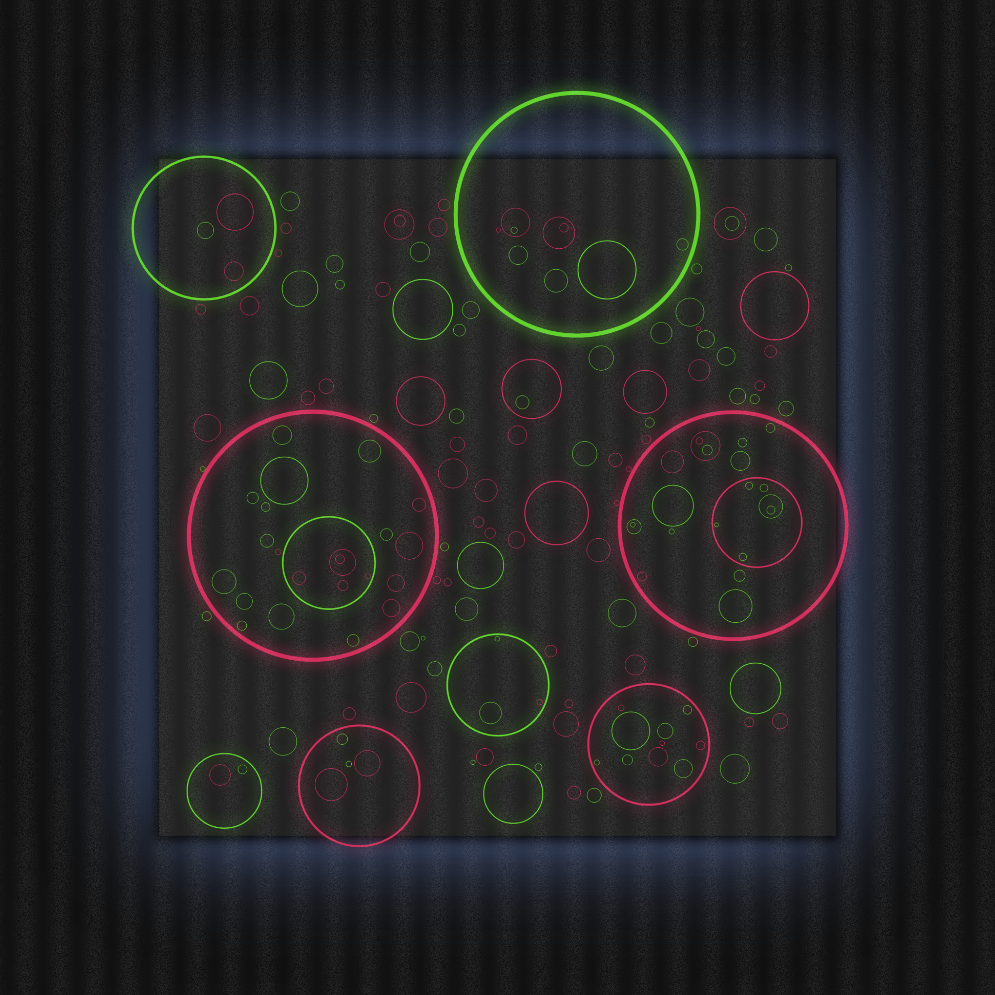 Nevercolliding Circles #58 static NFT preview