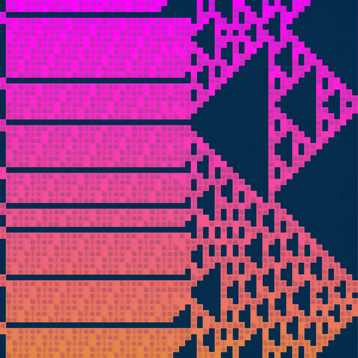 Textual Automata Machinery #55 static NFT preview