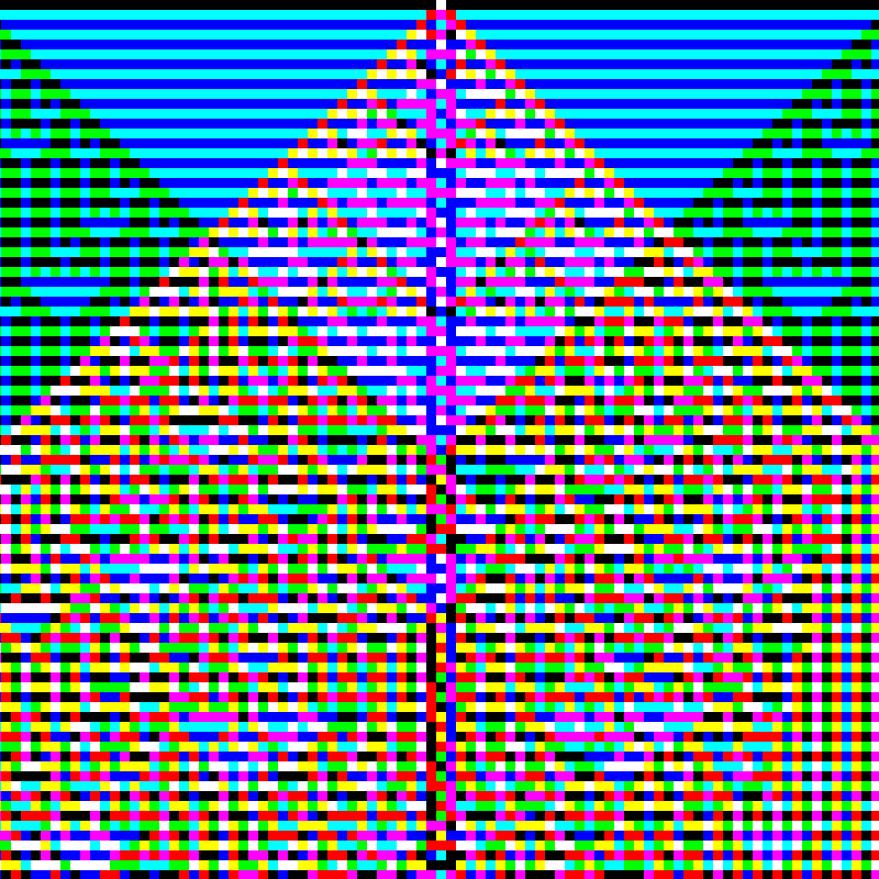 RGB Elementary Cellular Automaton #532 static token preview