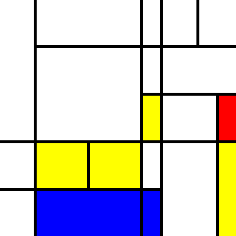 compositioninredblueandyellow.art, (NFT) #35 static NFT preview