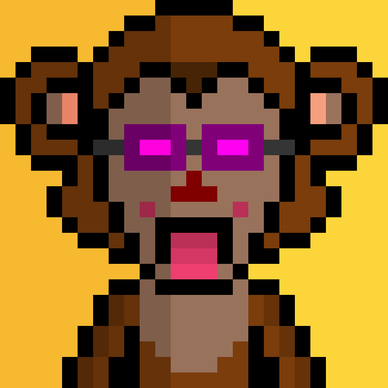Morixels Monkey #82 static NFT preview