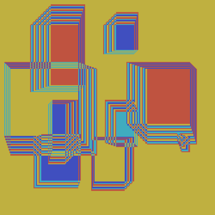 Superimposed Rectangles #28 static token preview