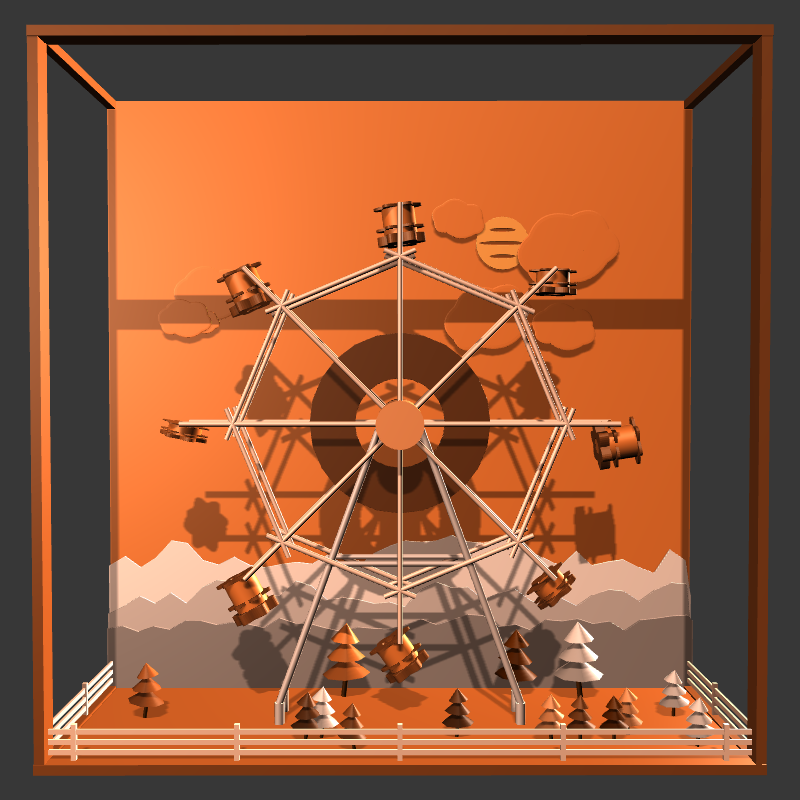 “Uncle Run” Fun Park: Ferris Wheel #12 static token preview