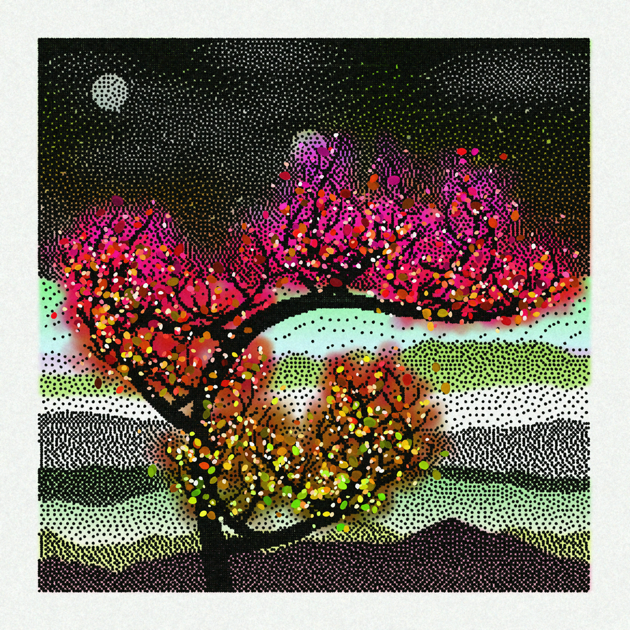 Dithered Branches #133 static NFT preview