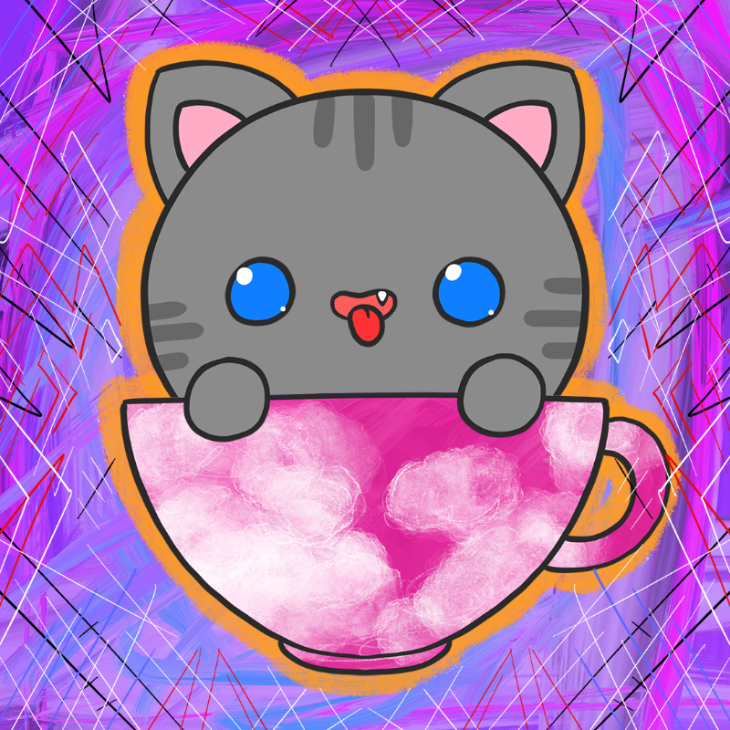 Cupkitties #45 static token preview