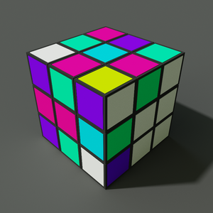 Rubik's cube in Voxel project preview