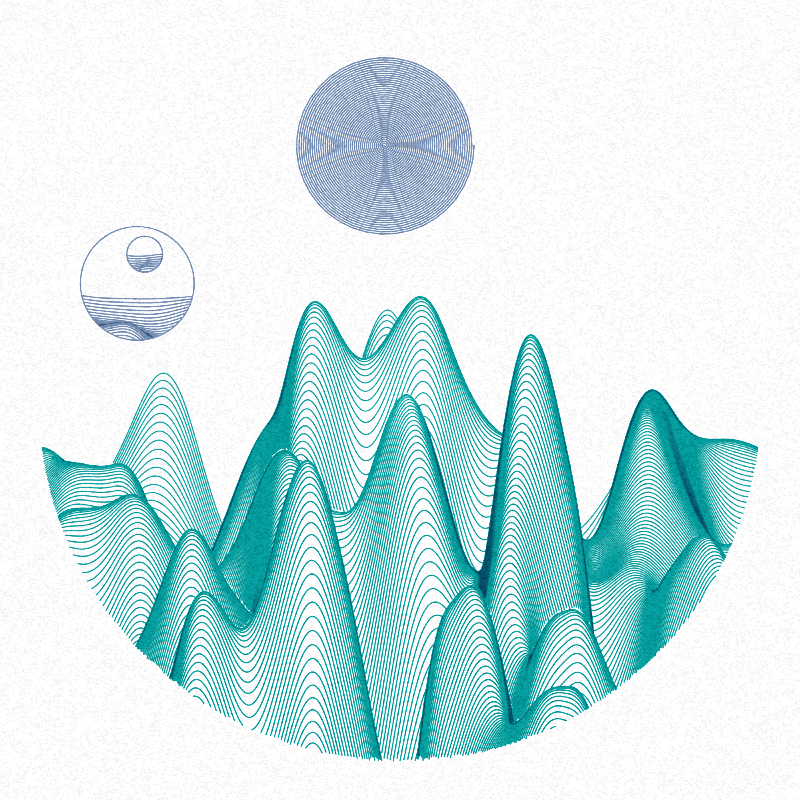 Plottable Mountain Moons #435 static NFT preview