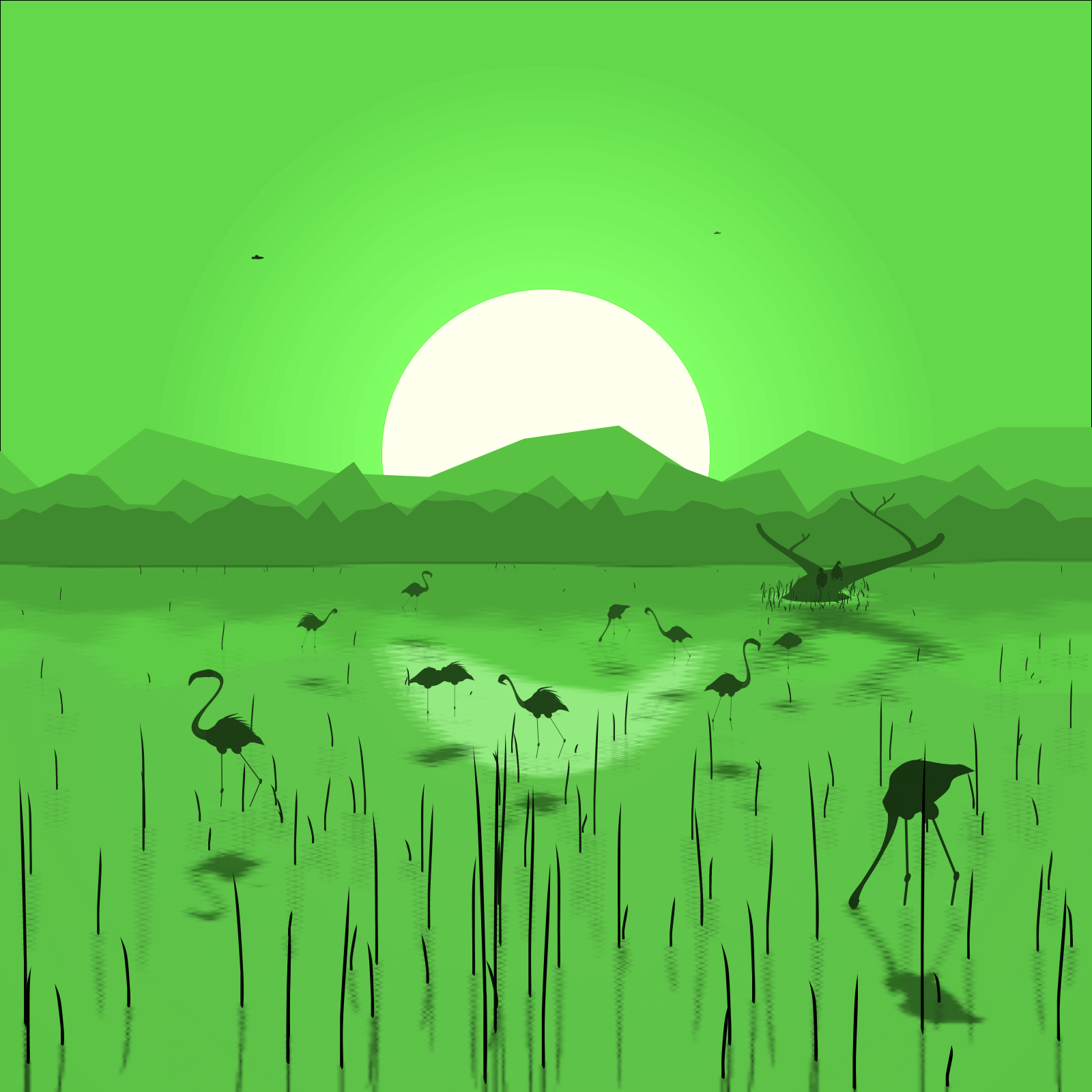 Flamingo Delta #28 static token preview