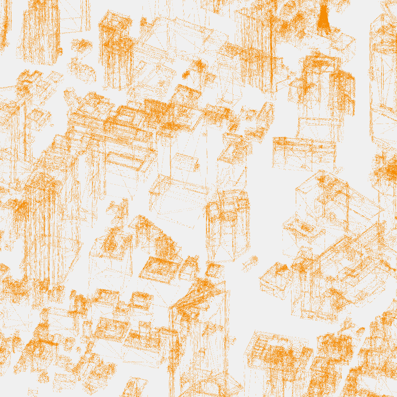 Algorithmic Drawing: Minato City Tokyo #66 static NFT preview