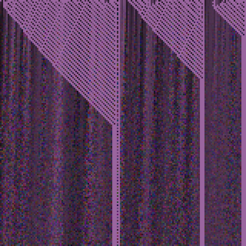 Colored Elementary Cellular Automaton #207 static NFT preview