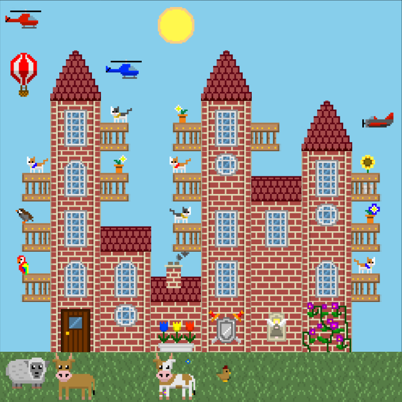 2D Mansion #428 static NFT preview