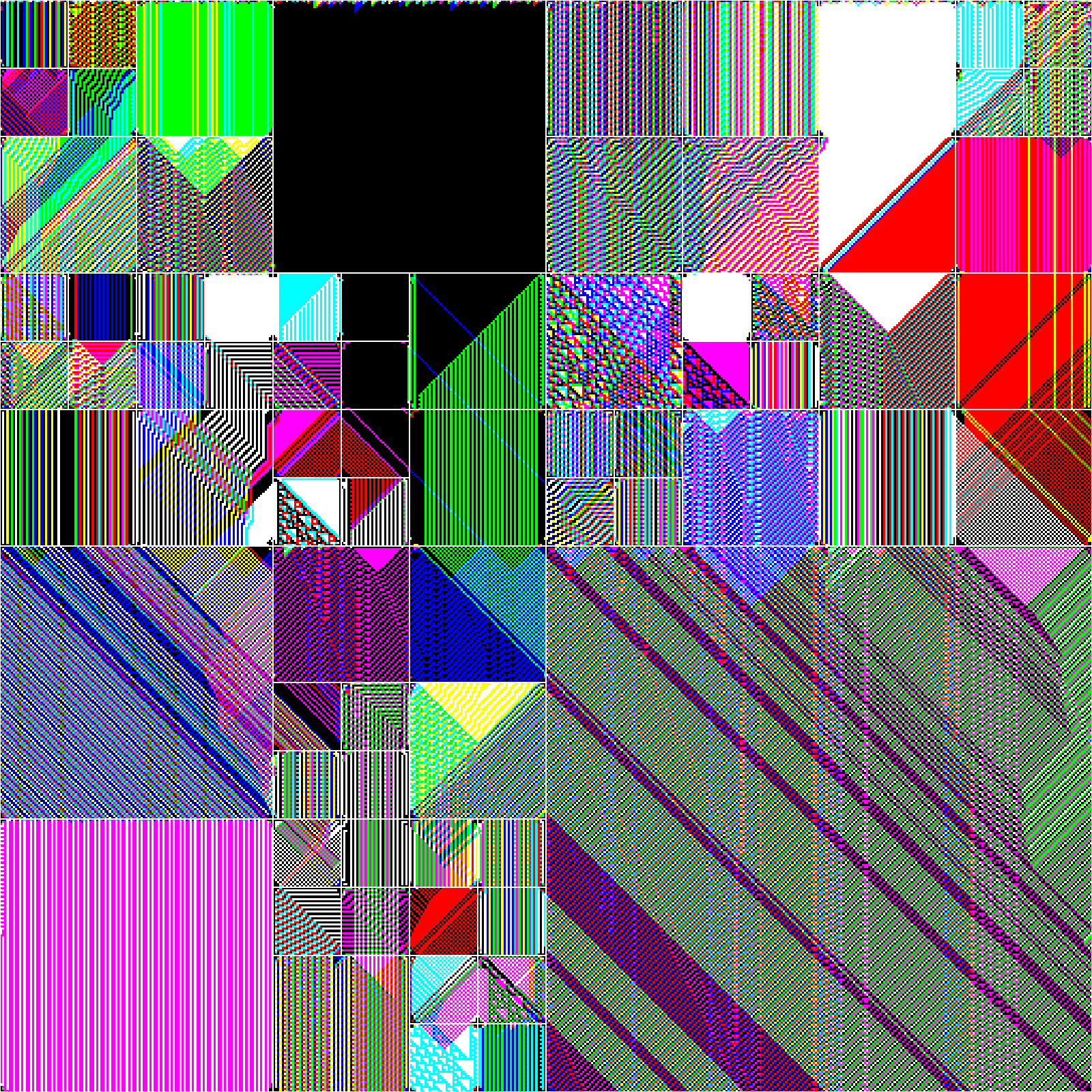 RULES (for Elementary Cellular Automata) #360 static NFT preview