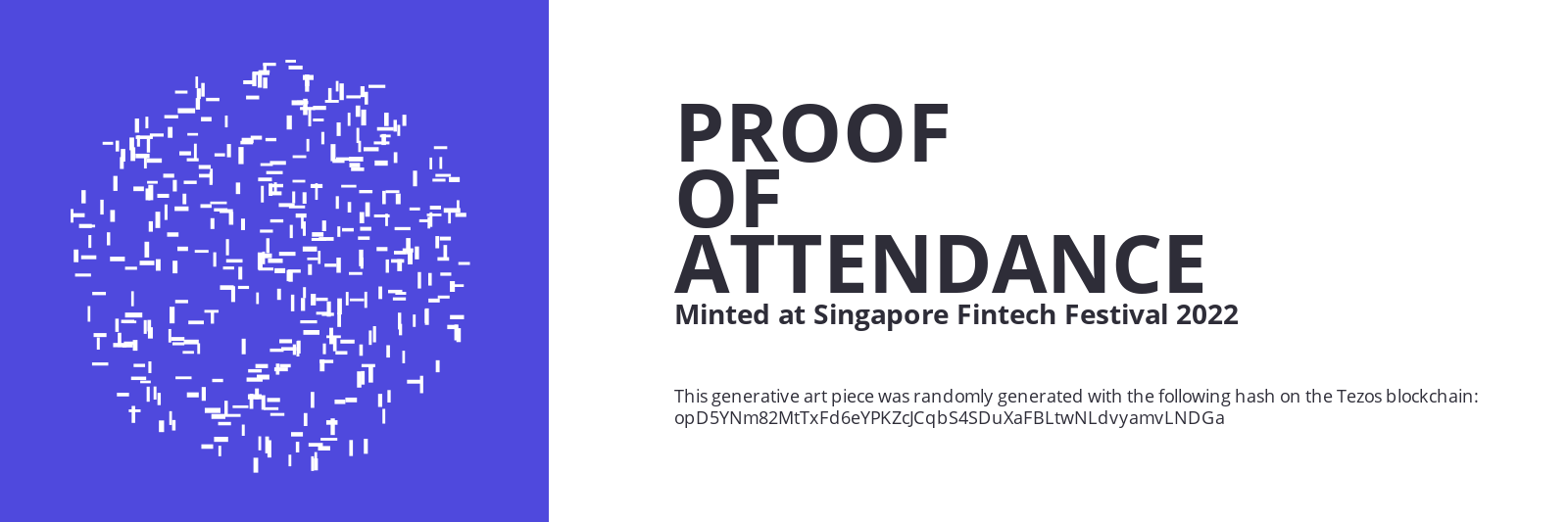 SFF2022 Proof of Attendance Token #2311 static token preview