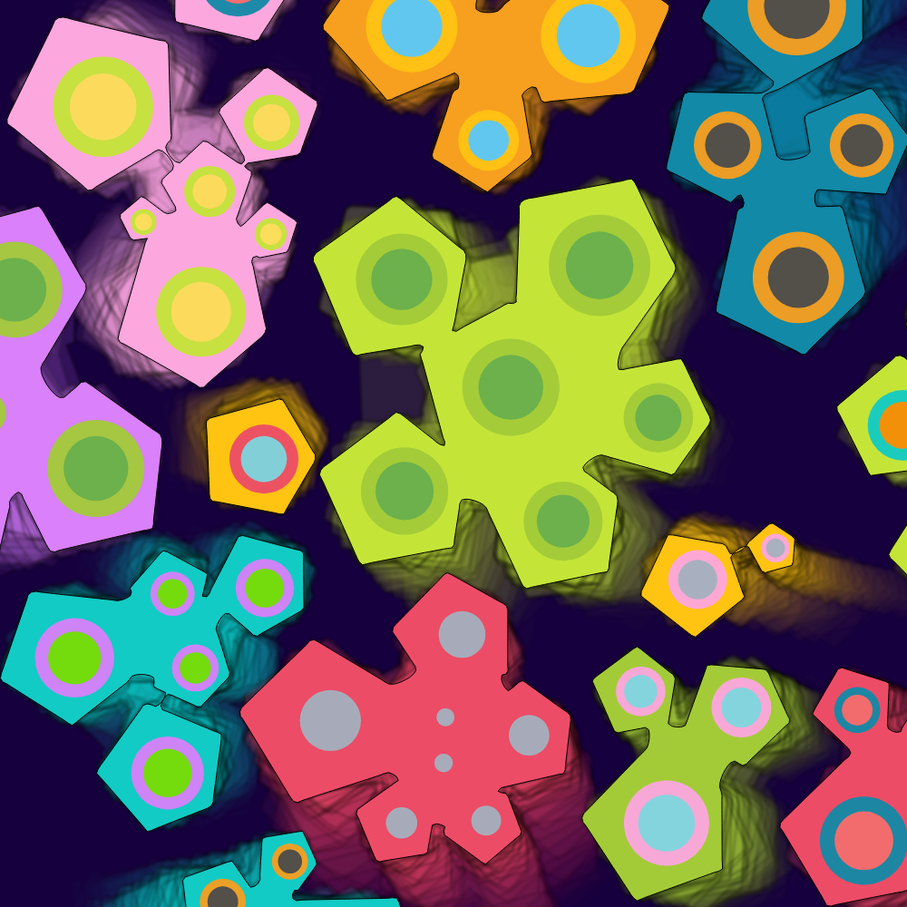 Colorful cartoon shapes(free edition) #60 static token preview