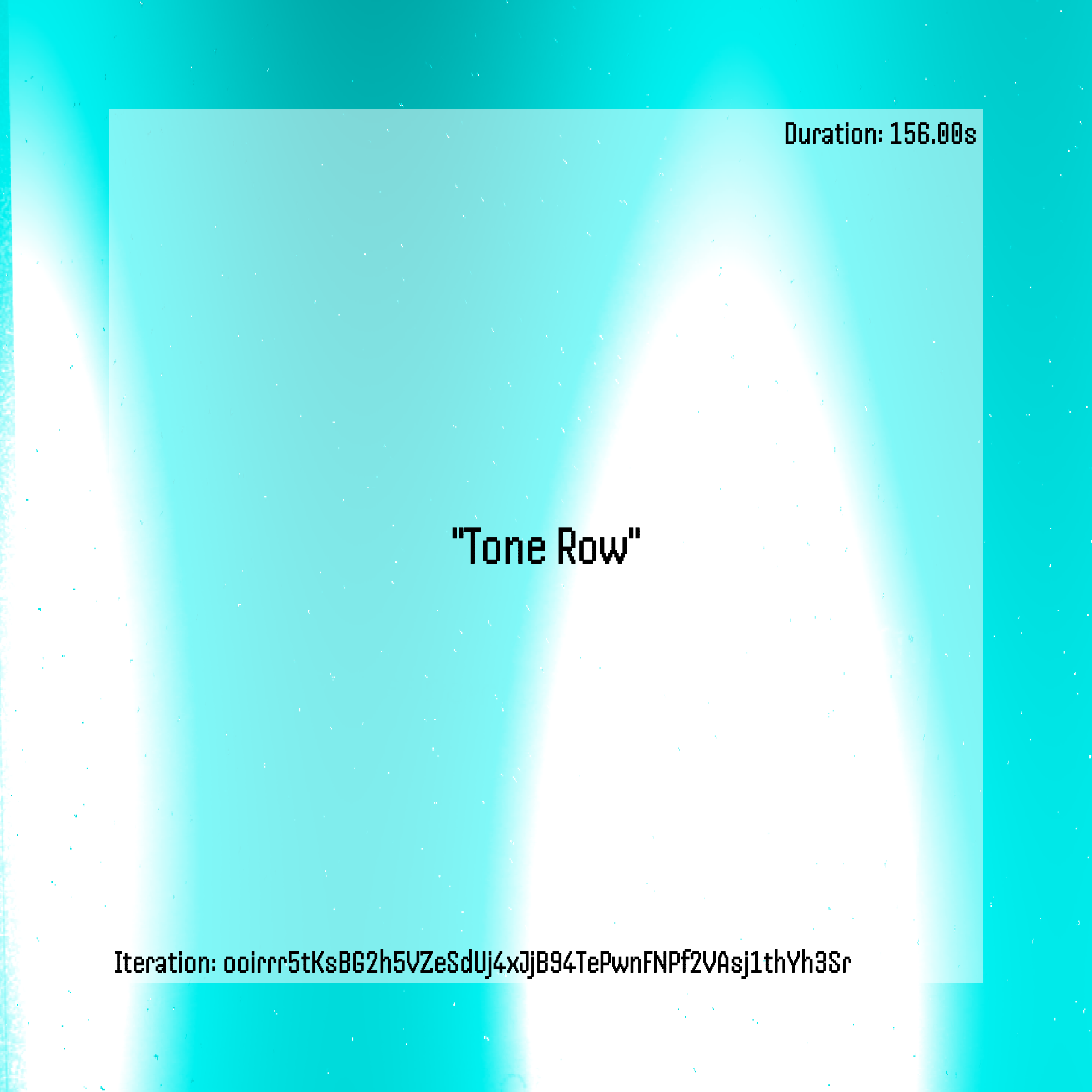Tone Row #75 static NFT preview