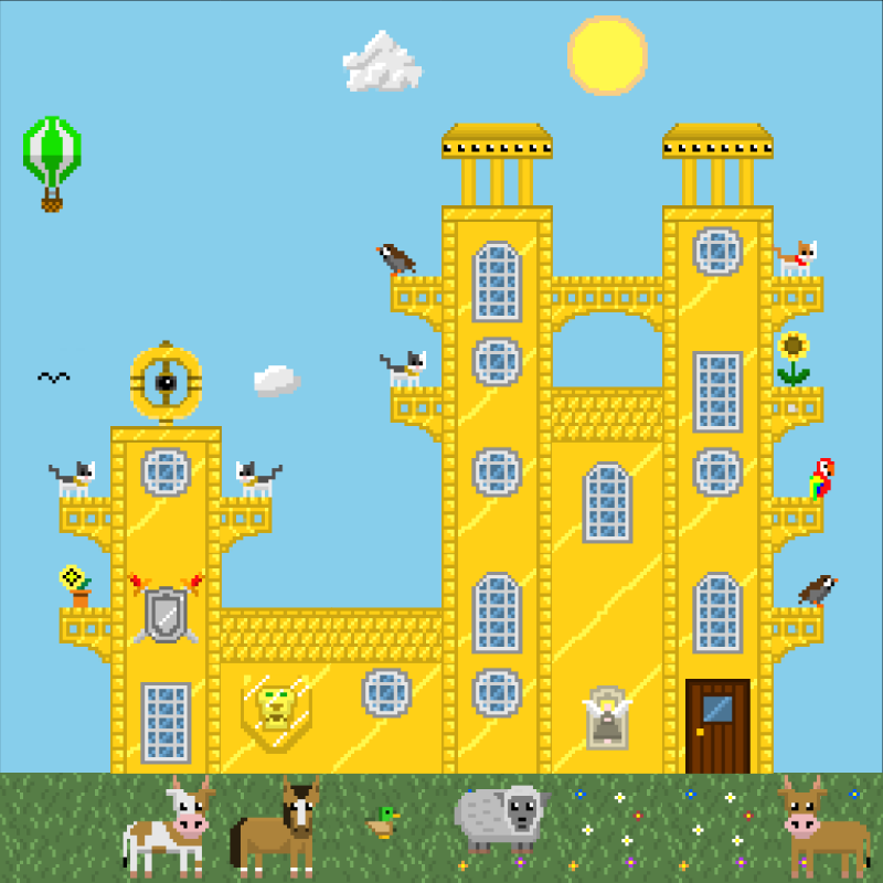 2D Mansion #457 static NFT preview