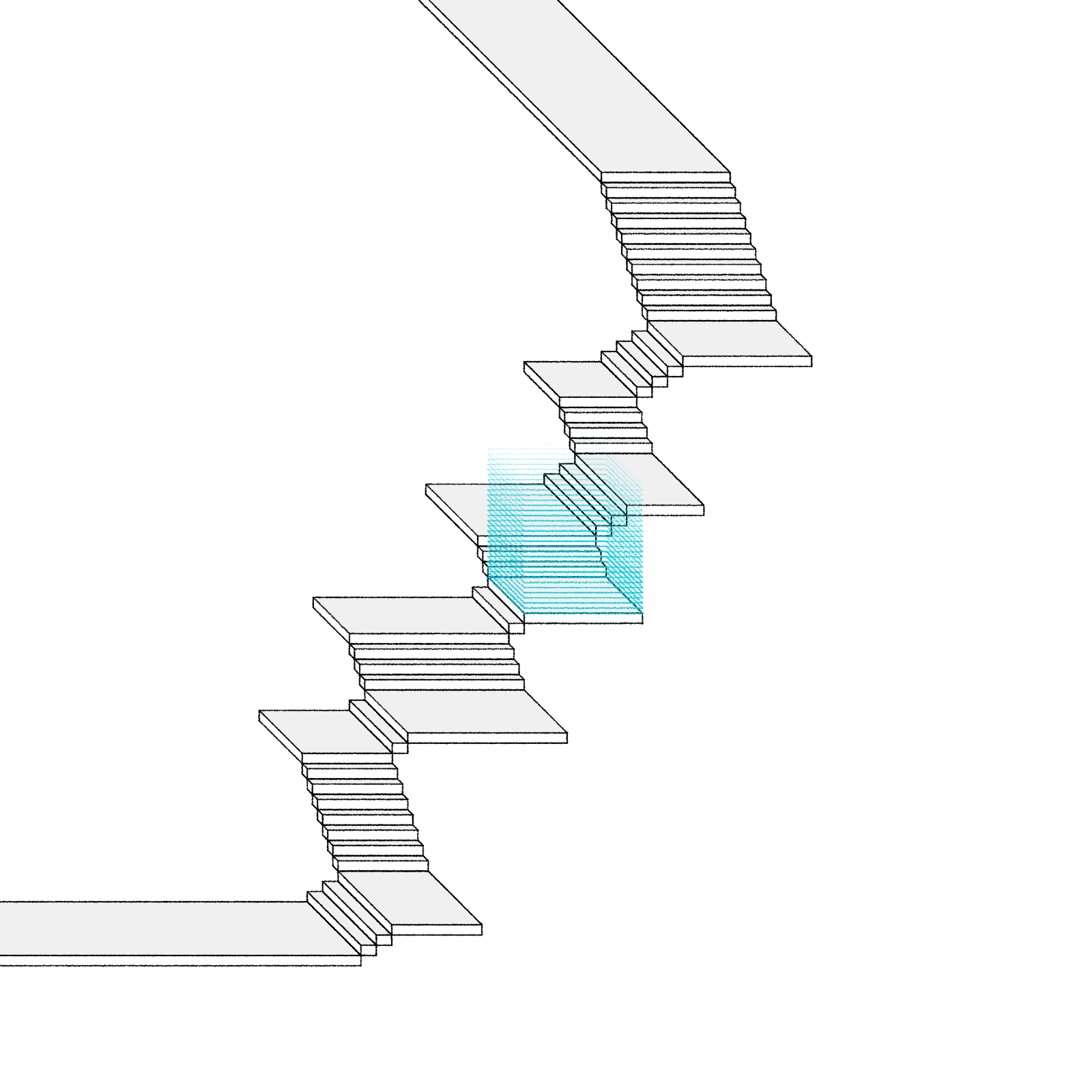 Stairs in a room #113 static NFT preview