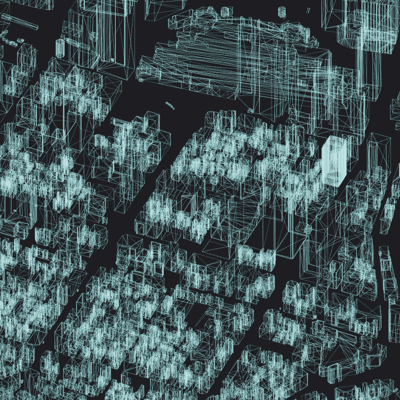 Wireframe City: Tokyo Shibuya #93 static token preview