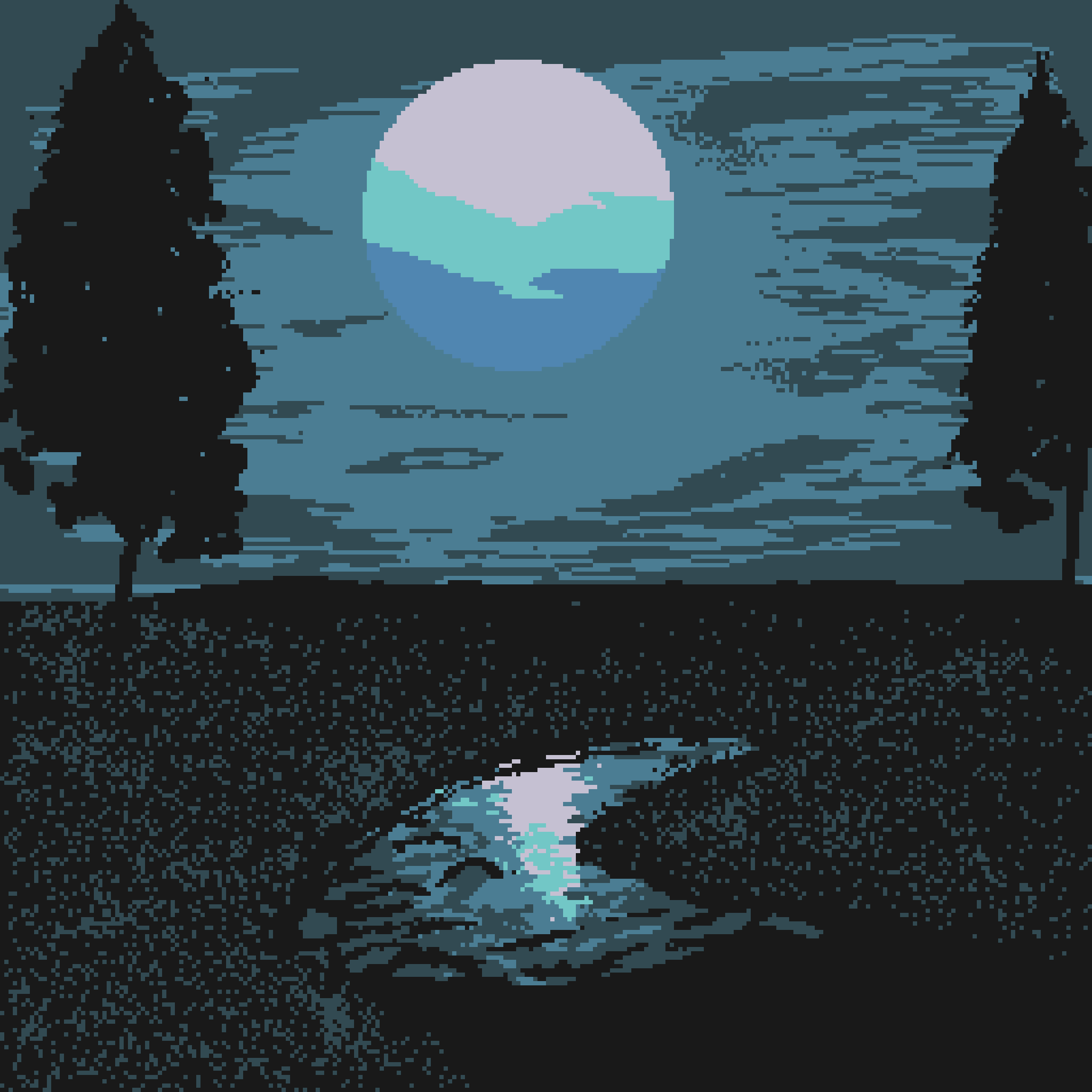 Pixel Sunset #15 static token preview