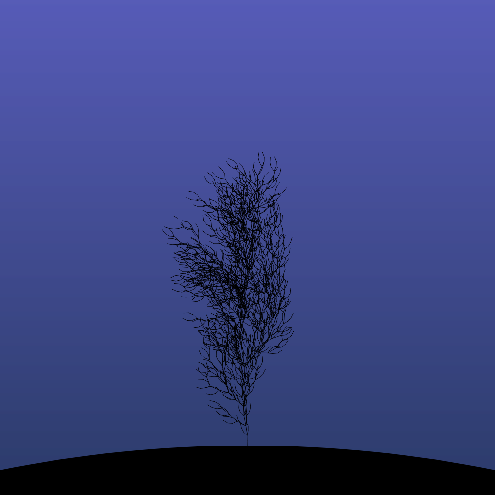 Fractal-Lsystem Tree #128 static token preview