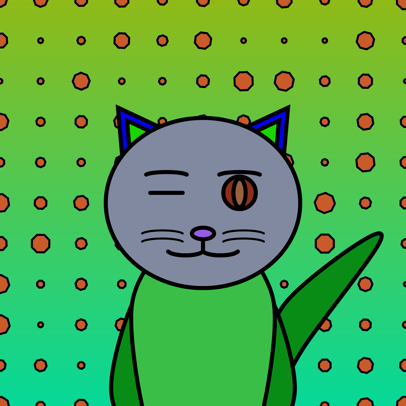 Geocat #70 static NFT preview