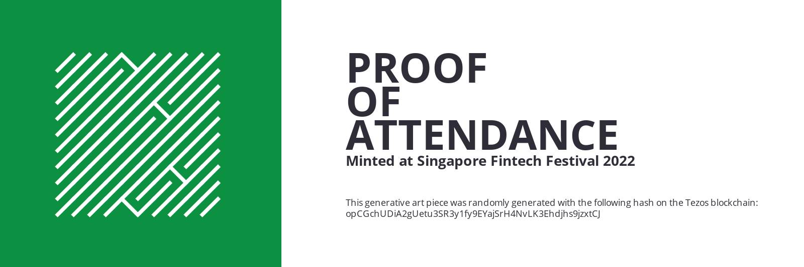 SFF2022 Proof of Attendance Token #1540 static token preview