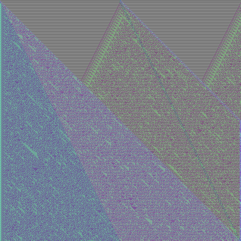 RGB Elementary Cellular Automaton #392 static token preview