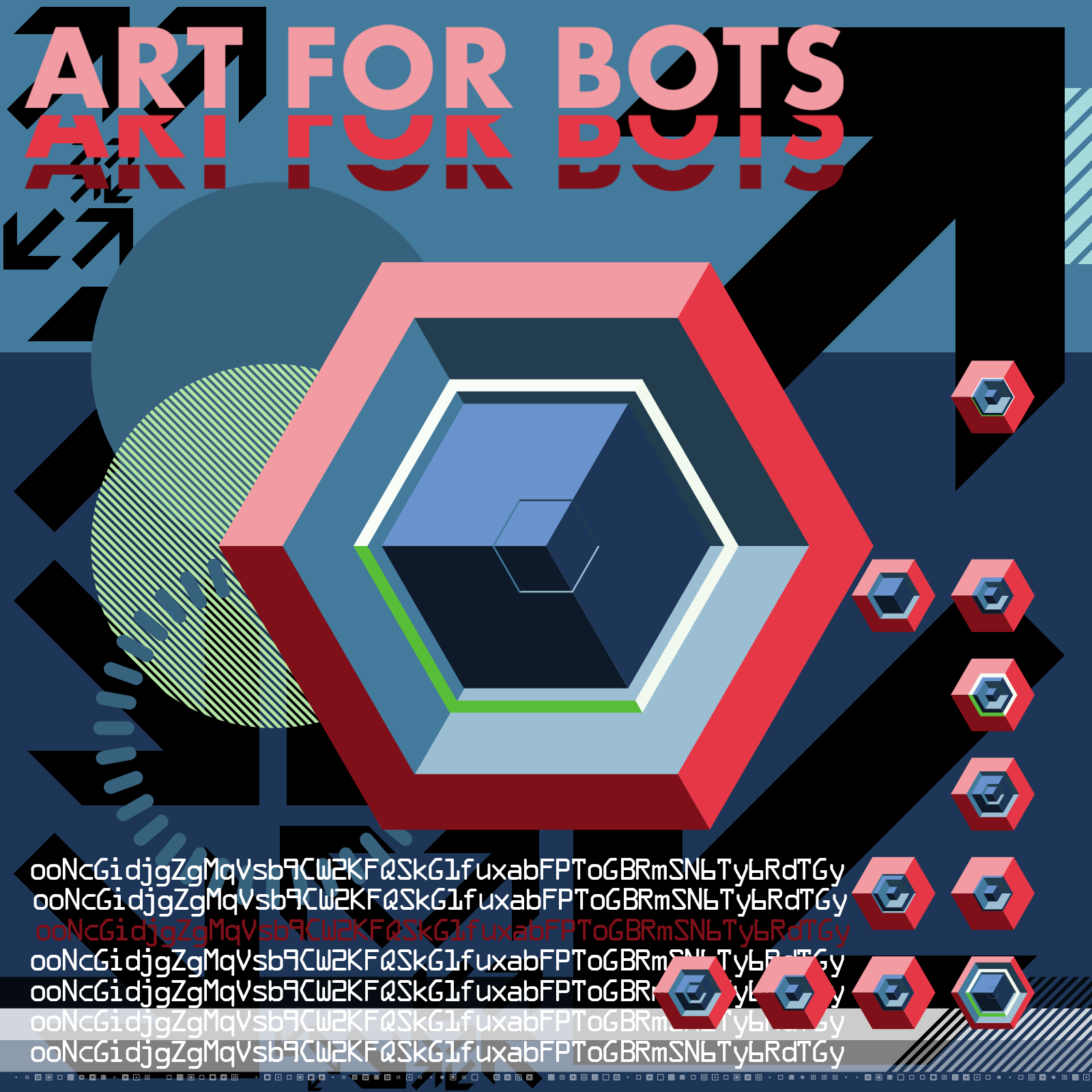Hexagones - Art for Bots for Humans #13 static token preview