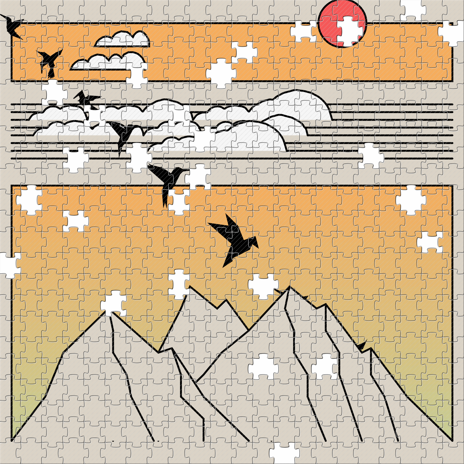 Puzzles & Birds #56 static NFT preview