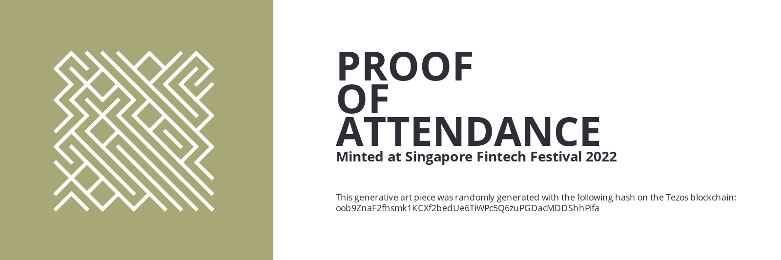 SFF2022 Proof of Attendance Token #1351 static token preview