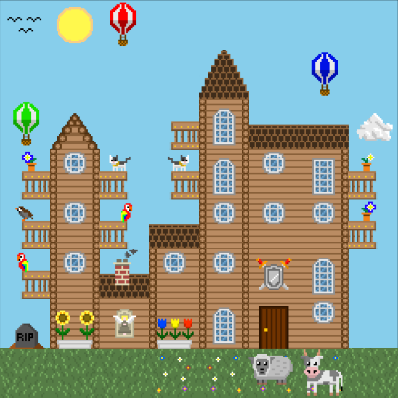 2D Mansion #337 static NFT preview