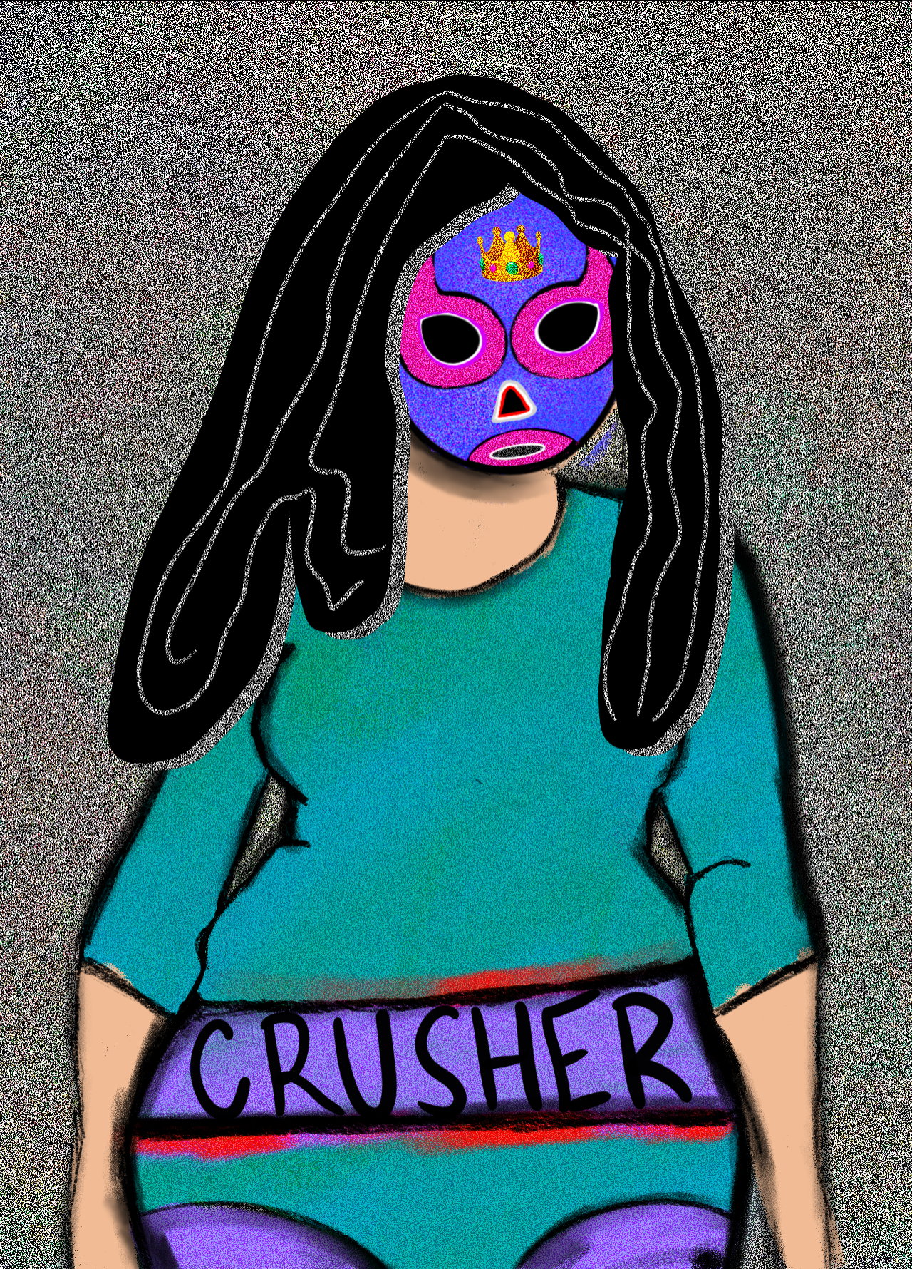 NFT luchadora #92 static token preview
