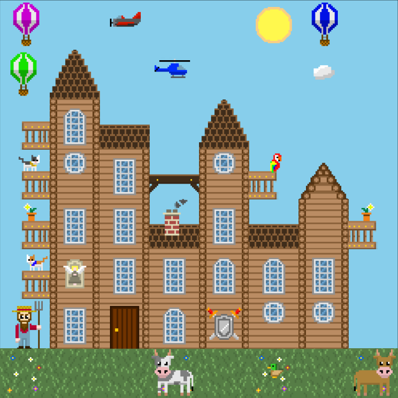 2D Mansion #441 static NFT preview
