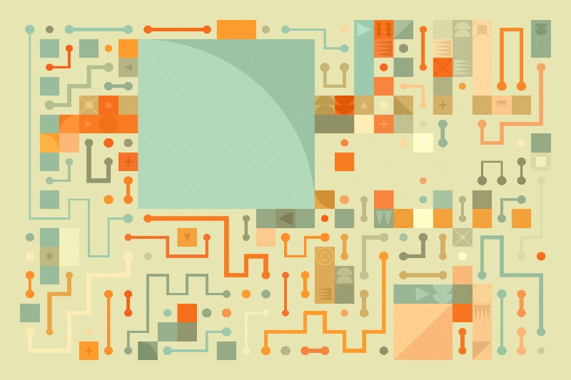 Scattered Pathways #440 static NFT preview