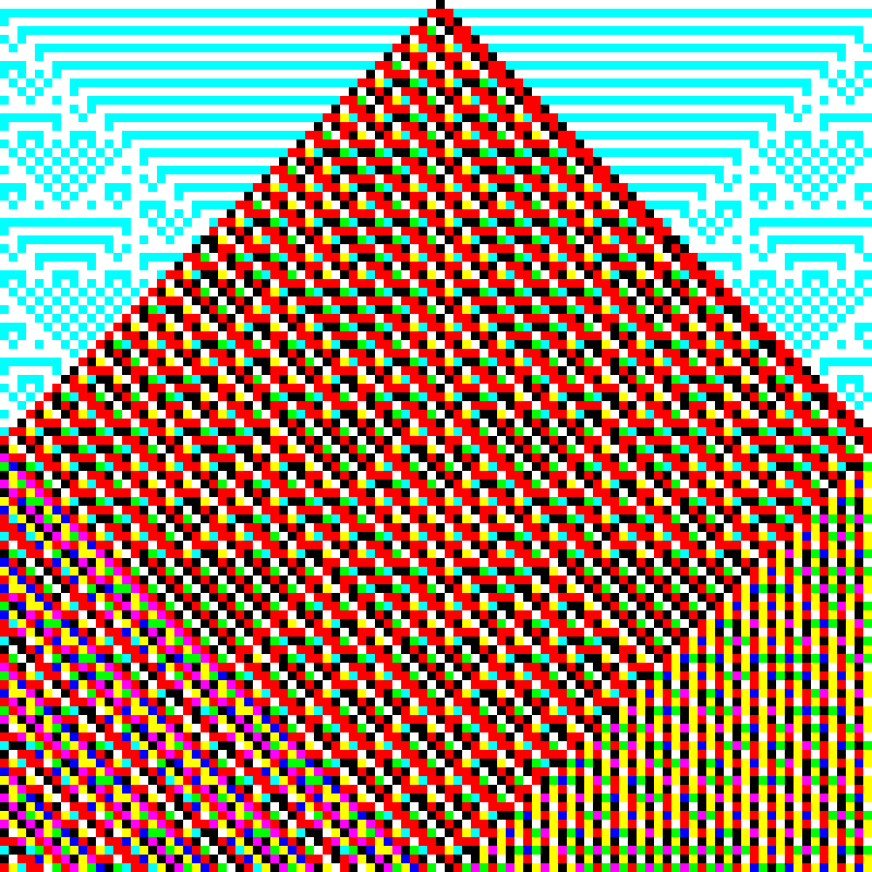 RGB Elementary Cellular Automaton #173 static token preview