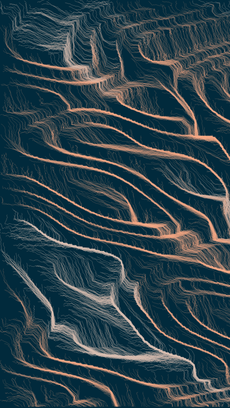 Algoscapes | Rock-face #142 static token preview
