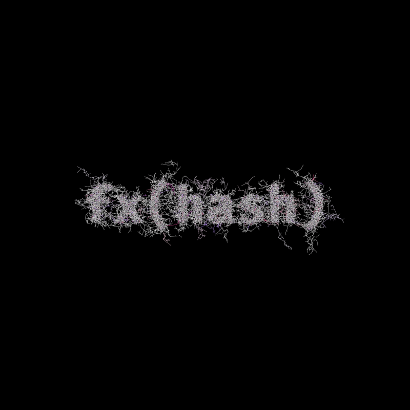 FXHASH Logo with Features #900 static token preview