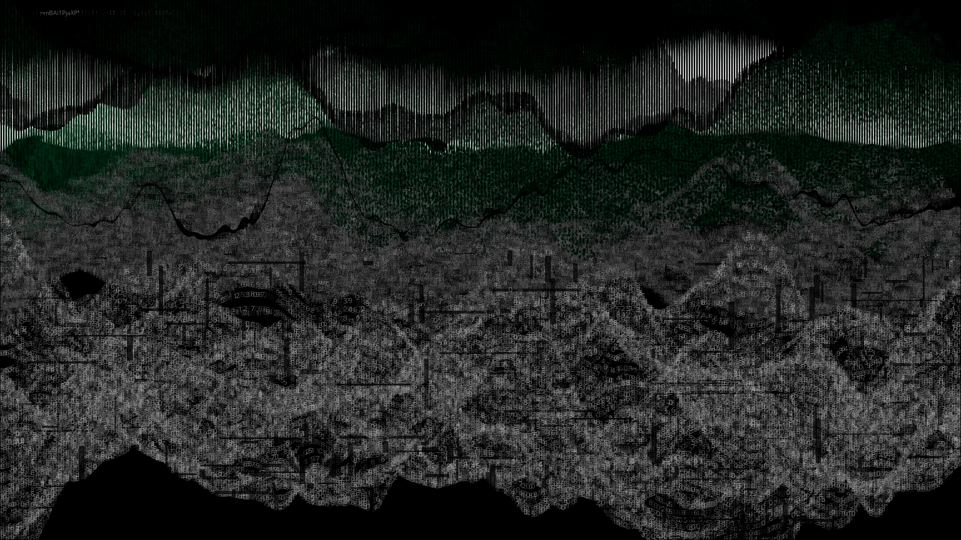 Pixel rain in a data landsacape #167 static token preview