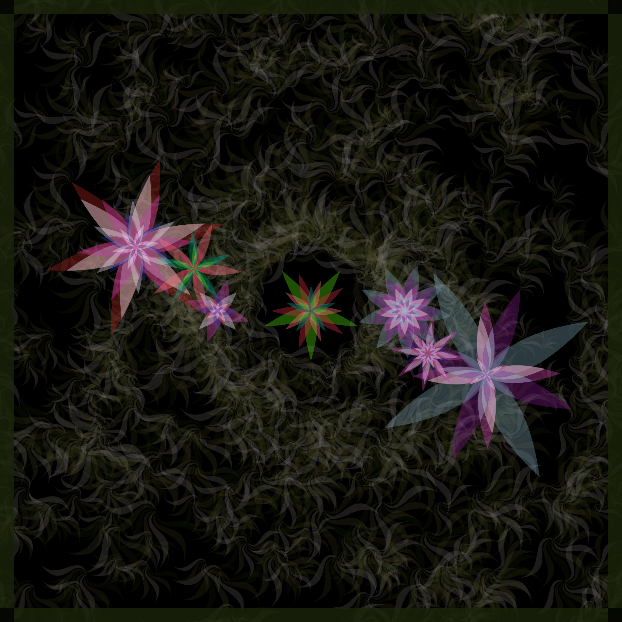 Bezier Garden #35 static NFT preview