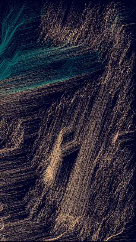 Algoscapes | Rock-face #675 static token preview