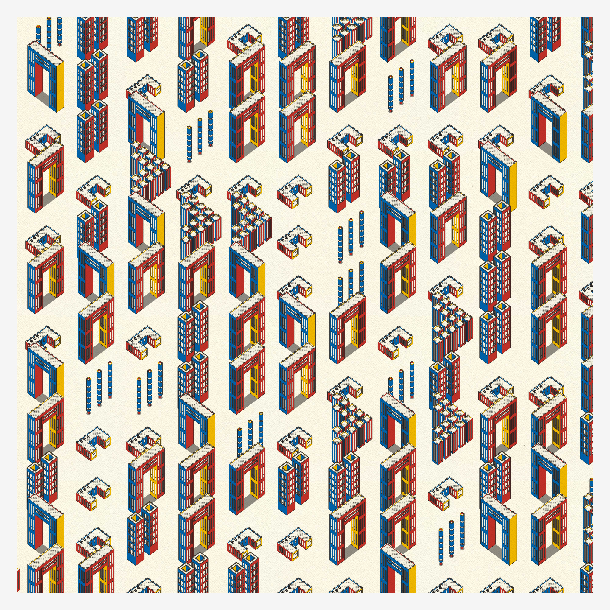 Bauhausstadt #128 static NFT preview