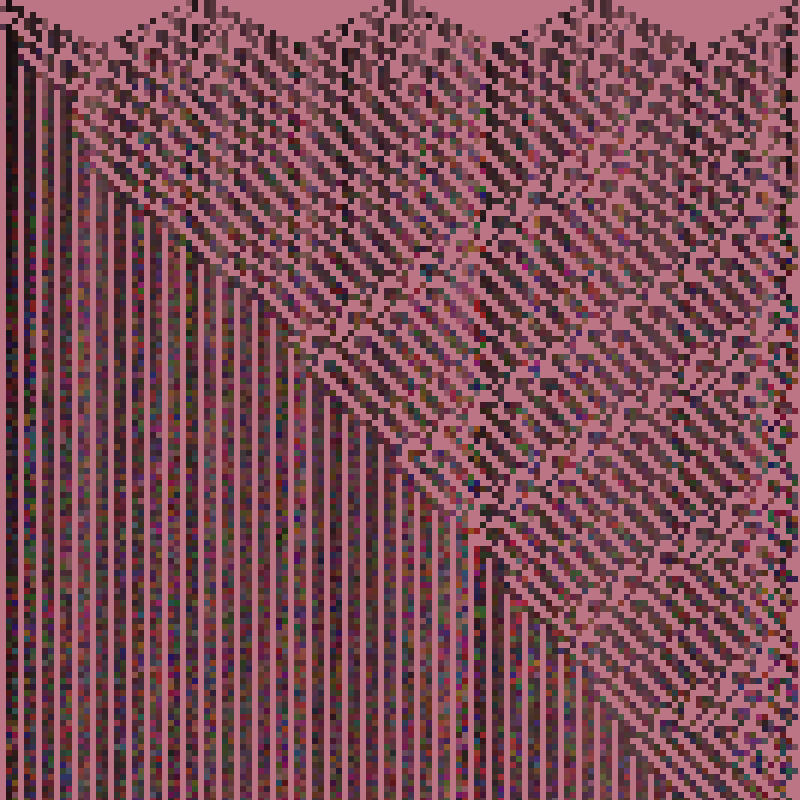 Colored Elementary Cellular Automaton #273 static token preview