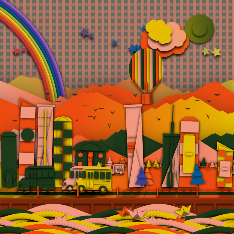 Paper Art 2.5D #121 static token preview