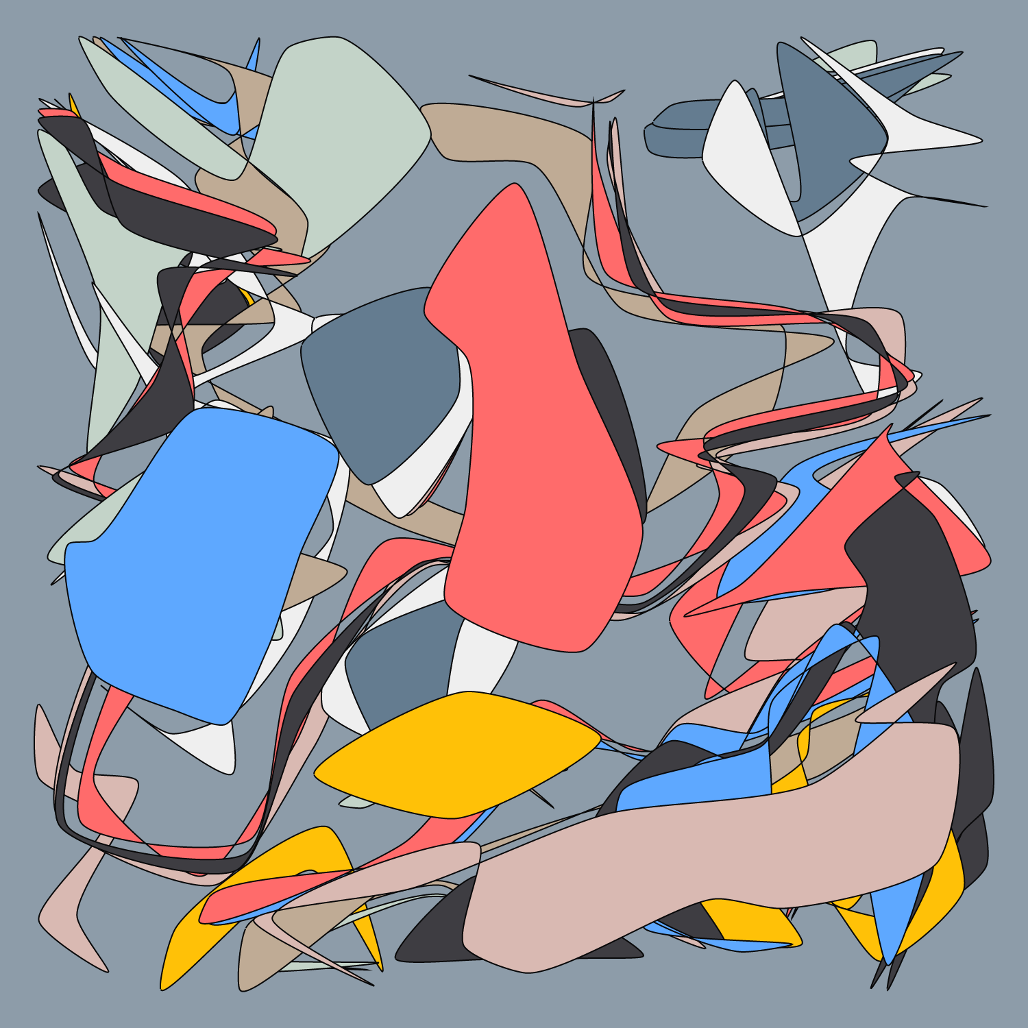 Geometric colorful shapes 2 (Free edition) #210 static NFT preview